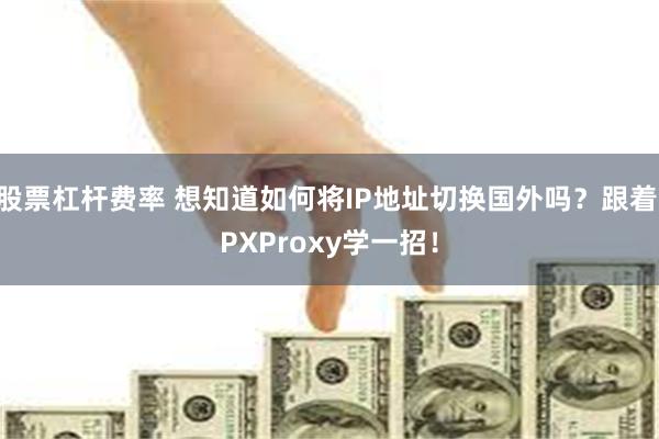 股票杠杆费率 想知道如何将IP地址切换国外吗？跟着IPXProxy学一招！