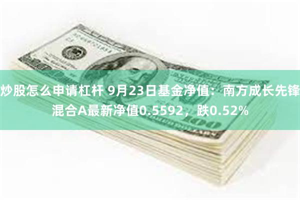 炒股怎么申请杠杆 9月23日基金净值：南方成长先锋混合A最新净值0.5592，跌0.52%